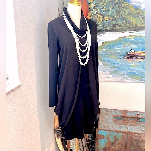 VTG Anthro’s PATRIZA LUCA, MILANO,Italy,Sheer-Side Draped Panels,BodyCon,Size M - Picture 7 of 15